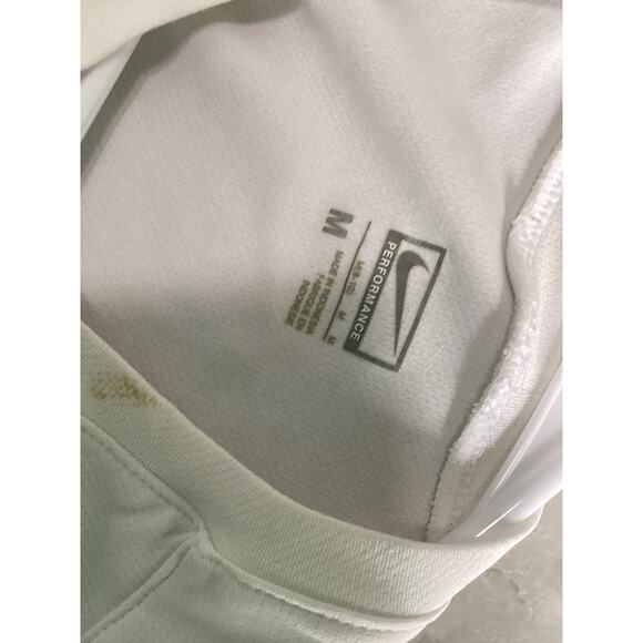 Nike Women's Medium White Long Sleeve Athletic Sweater Gym Vintage - Picture 3 of 3